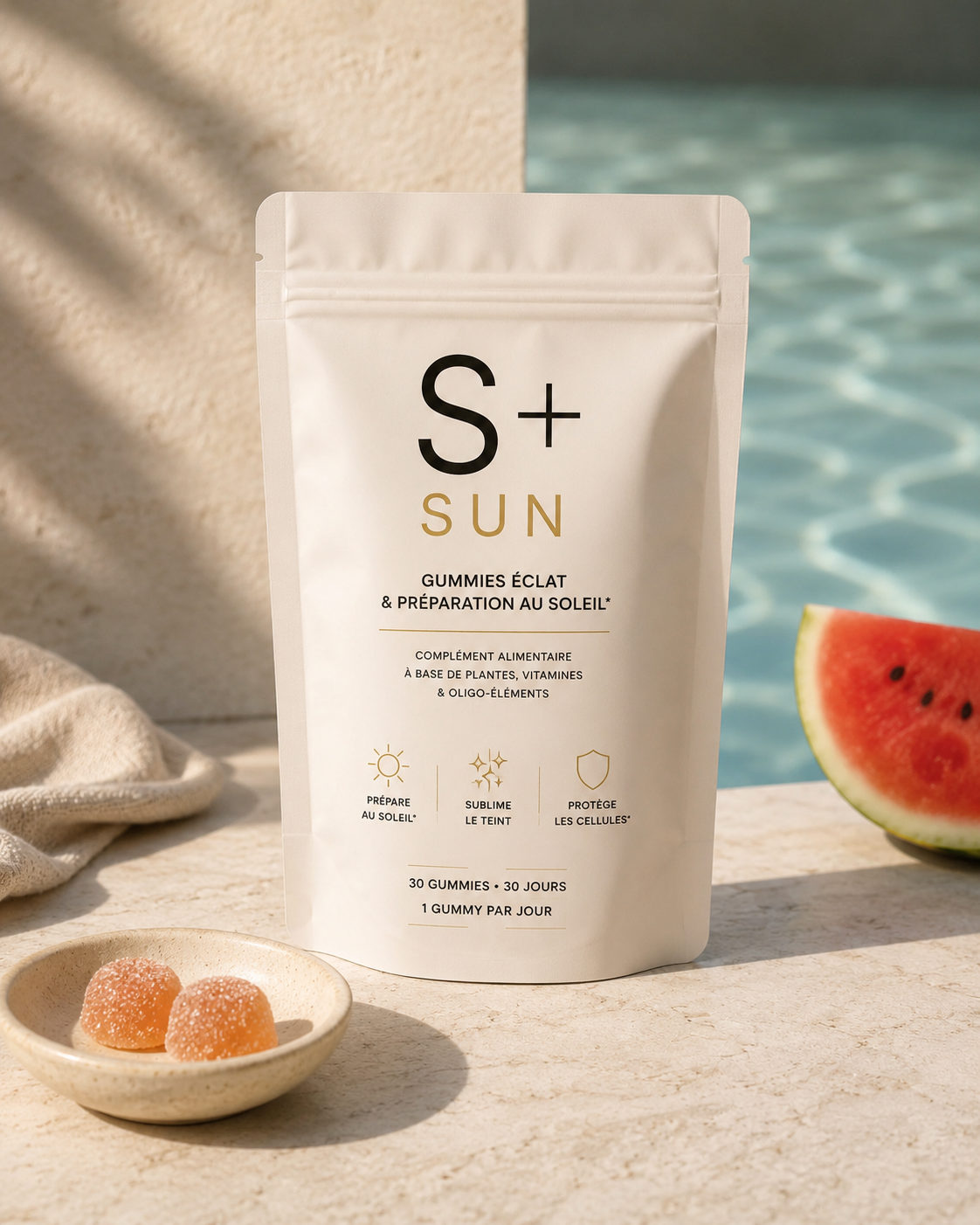 3-month course — S+ SUN self-tanning gummies